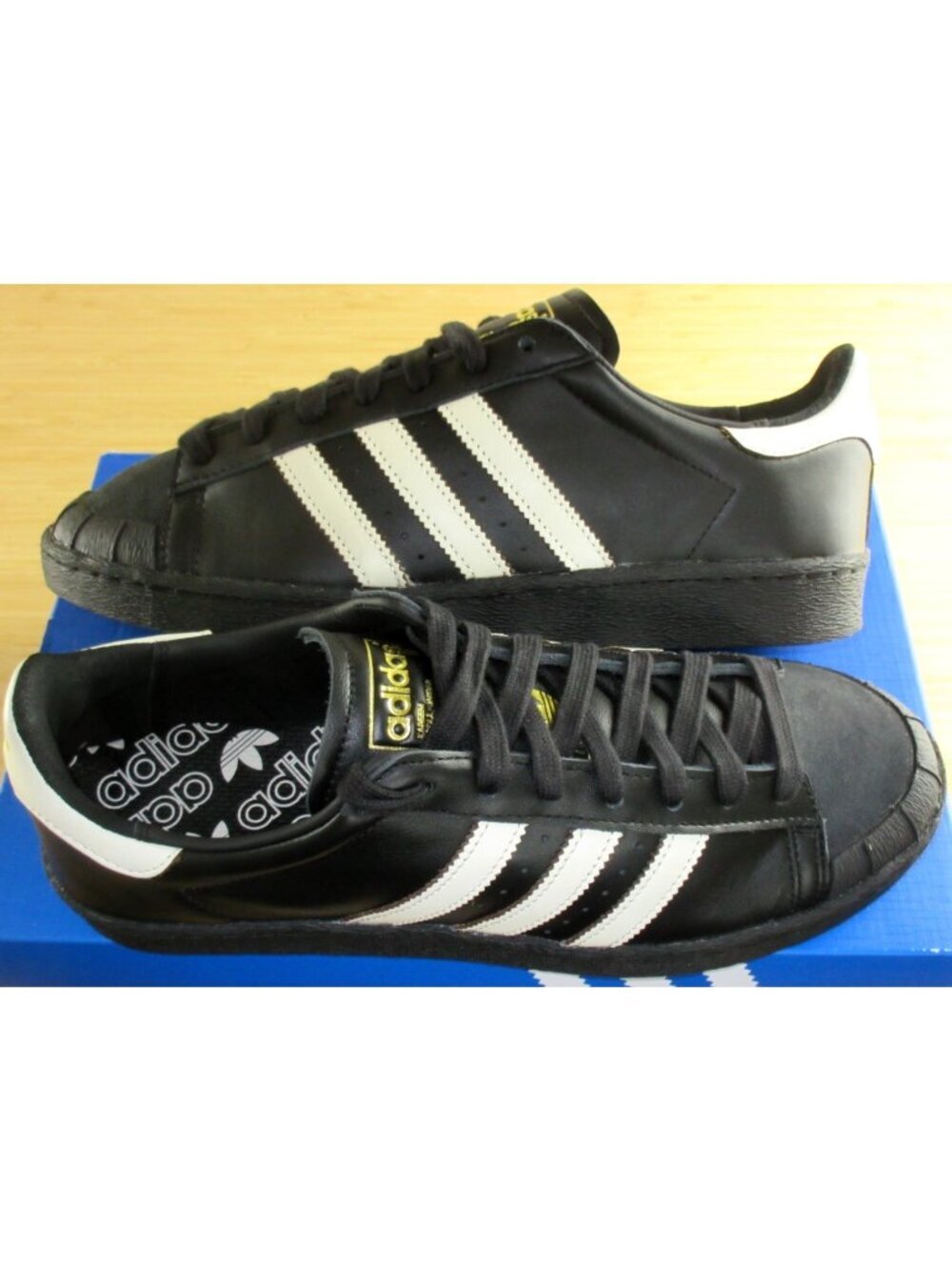 Adidas Men's Jabbar Half Shell OG Shoes Black White Gold Sizes NIB KI8523